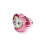 Swarovski Bague cocktail Dulcis, Taille cœur, Pavé,
