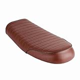 Wakects Siège de moto, Moto PU Cuir Vintage Racer Siège