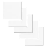Jinlaili 5PCS Blanche Toiles à Peindre Encadrées, Panneaux