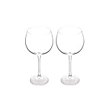 Lot de 2 Clair vintage géant Cristal de Bohême Rouge