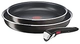 Tefal Ingenio Lot de 2 poêles 24/28 cm, Poignée amovible,
