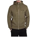 Fred Perry Homme Sweat à Capuche Military Green S