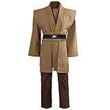 Bichingda Costume de chevalier à capuche pour homme