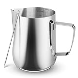 Kolamom Pichet Lait Inox 600ml/21oz, Pot à Lait avec