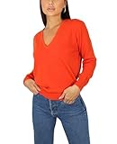 Pull Femme Col en V en Cachemire, Fabriqué en Italie