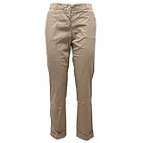 4050Z Pantalone Donna Armani Jeans Beige Trouser Cotton