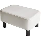 YMYNY Pouf Ottoman Housse Repose Pied Rectangle, Couverture