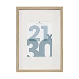 Atmosphera - Cadre Photo Manu Bois Naturel 21x30 cm,