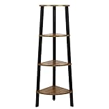 Meerveil Etagère d’Angle Vintage Meuble de Rangement