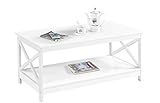 Yaheetech Table Basse de Salon en Bois Moderne Pied