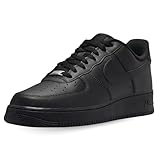 Nike Homme AIR Force 1 '07 Sneaker, Black/Black, 45