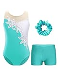 TTAO Ensemble de Gymnastique Enfant Fille Justaucorps