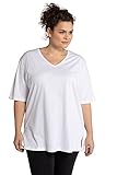 Ulla Popken 515283 T-Shirt Femme - Blanc (Weiss 20)