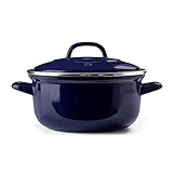 BK Indigo Cocotte Ronde Allemande Emaillée Héritage