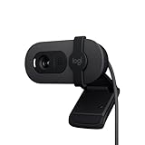 Logitech Brio 100 Webcam Full HD pour réunions/Streaming,