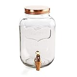 Quid Habitat Distributeur de boissons en verre et cuivre