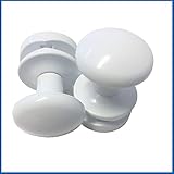 PRIME Lot de 2 crochets porte-serviette blanc pour