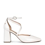 miMaO Ariel - Zapato de tacón ancho Nacre, EU 39