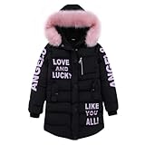 Lengender Doudoune Fille Enfant Parka Veste Capuche
