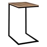 5 five simply smart Bout de canapé indus Effet Bois