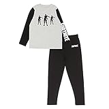 Fortnite Flossing Emotes Boys Long Pyjamas Set Black/Heather