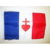 AZ FLAG - Drapeau France Sacré Cœur de Jésus - 45x30
