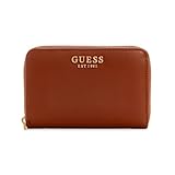 GUESS Laurel SLG Zip Around Wallet M Cognac