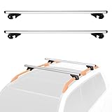 Amazon Basics Lot de 2 barres de toit à rail transversaux