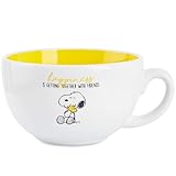 Peanuts Snoopy Tasse à Café en Céramique, Tasse Cappuccino