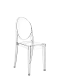 Kartell Victoria Ghost, Chaise, Cristal, Lot de 2