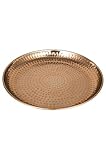 Plateau de Service Marocain en Métal cuivre Mia 40cm