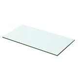 Daonanba Panneau pour étagère Verre Transparent pour