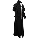 Manteau Steampunk Homme Long Gothique Hiver Vintage