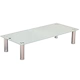 Euro Tische Meuble TV en verre disponible en 3 tailles