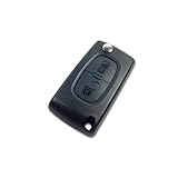Coque de clé télécommande 2 boutons pour plip Peugeot