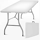 SKYLANTERN® Table Pliante 180x75x74 cm Rectangulaire