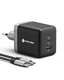NOVOO 100W Chargeur USB C Rapide 3 Ports Prise USB