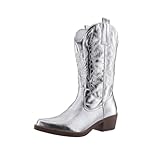 Elara Bottes Femmes de Cowboy Motard Chunkyrayan 301-A32