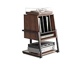 FITUEYES Design Meuble Vinyle Bois à 4 Etagères Meuble