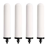 HUINING Lot de 4 filtres à eau en céramique, filtre