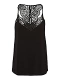 Vero Moda Femme Vmana S/L Lace Top Noos Caraco, Schwarz,