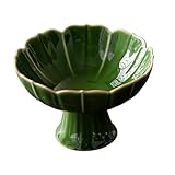 Folpus Bol à Pieds en céramique, Plateau à Fruits,