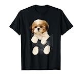Shih Tzu T-shirt chiot dans poche T-Shirt