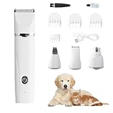 Focenat Tondeuse Chien Set, 4 en 1 Professionnelle