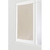 RideauDiscount Vitrage Occultant 45 x 90 cm Passe Tringle