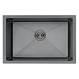 Ibergrif M87044B, Evier Cuisine 1 Bac 70 x 44 cm, Inox