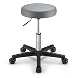 SONGMICS Tabouret de Bar à Roulettes, Chaise Réglable