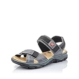 Rieker 68851, Sandales Bout Ouvert Femme, Bleu (Whitedenim/Jeans),