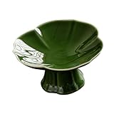 Gralara Porte-fruits en céramique Porte-bol à piédestal