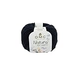 DMC Natura Pelote de Laine 100% Coton Noir (N11), 50